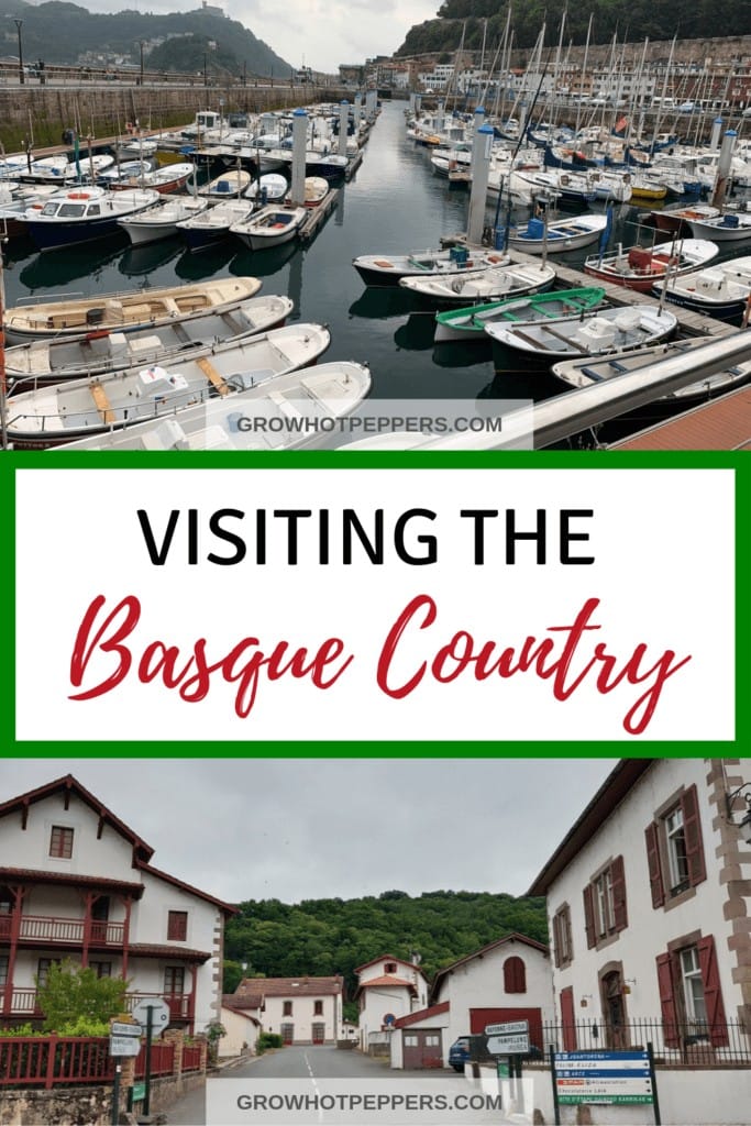 visiting the Basque country pinterest graphic