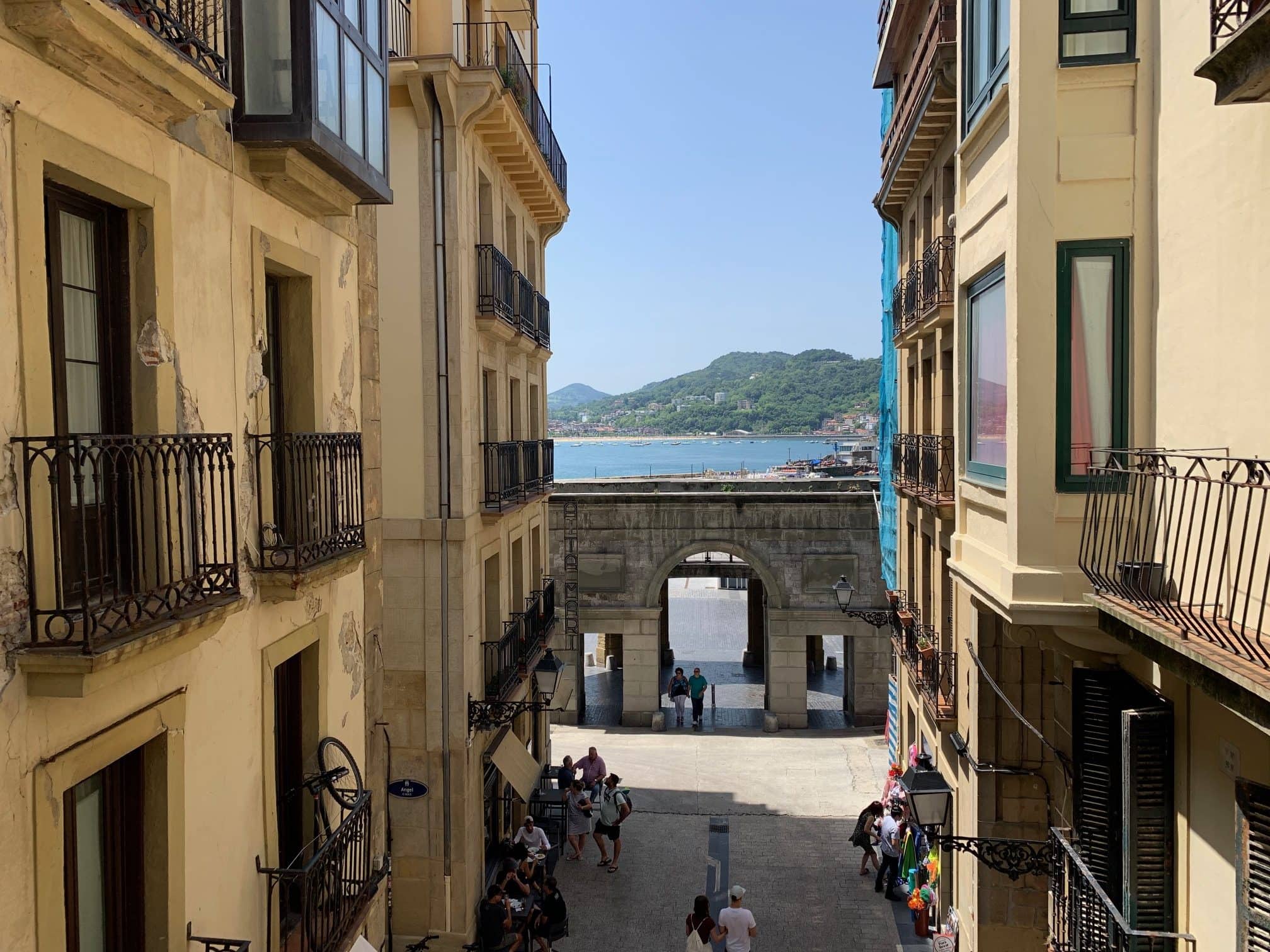 San Sebastian Old Town view